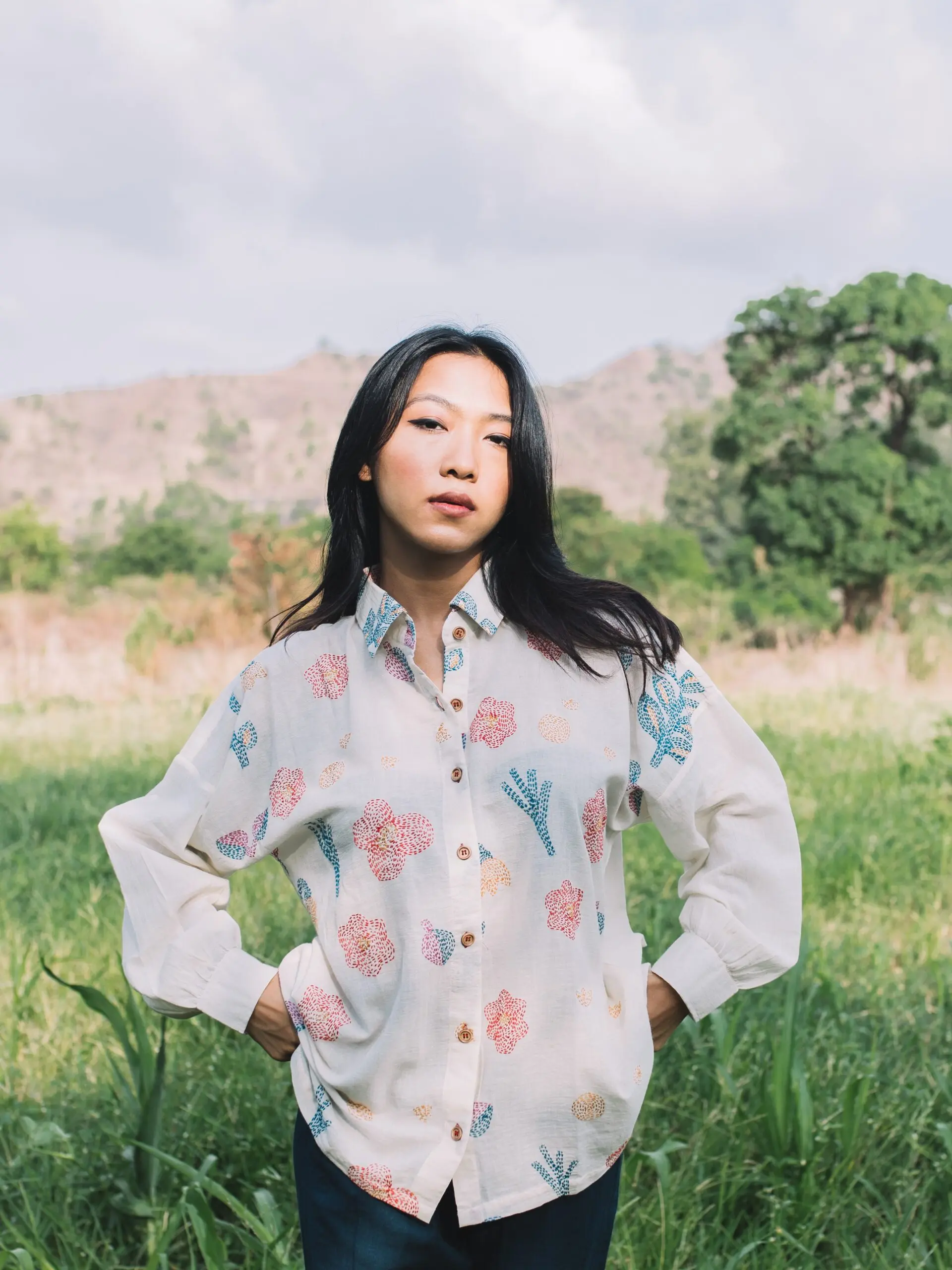 Oshibana Shirt - White