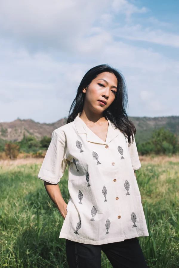 Matsya Camp Collar Shirt - White