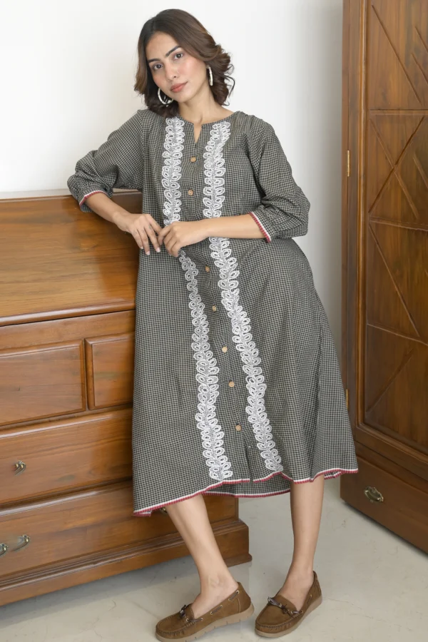 Sohrai Shirt Dress - Dark Grey