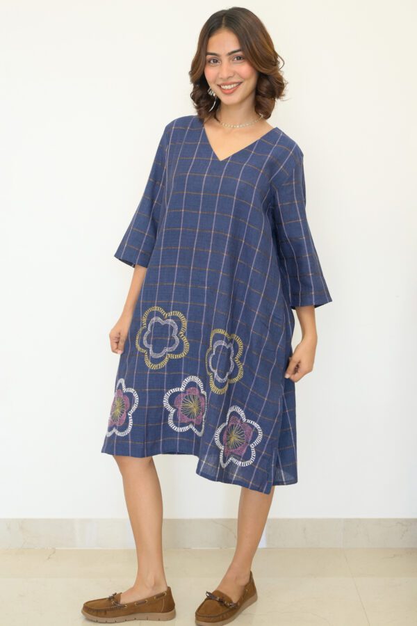 Sohrai Short Dress - Indigo