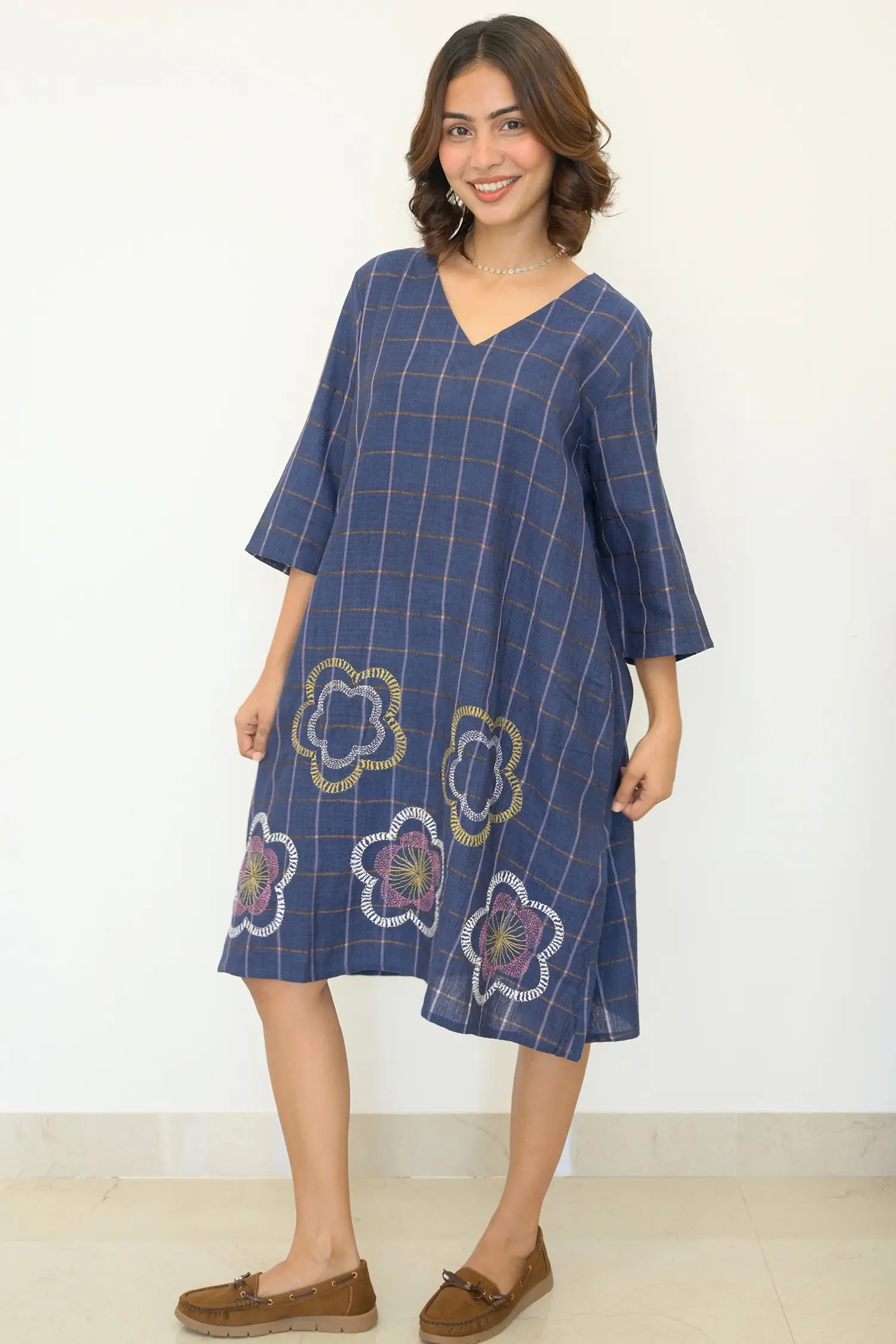 Sohrai Short Dress - Indigo