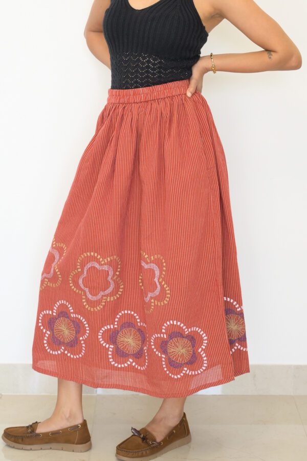 Sohrai Skirt - Rust