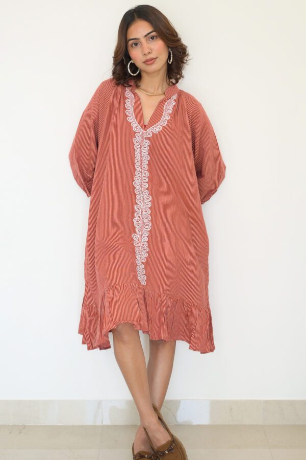 Sohrai Holiday Dress - Rust