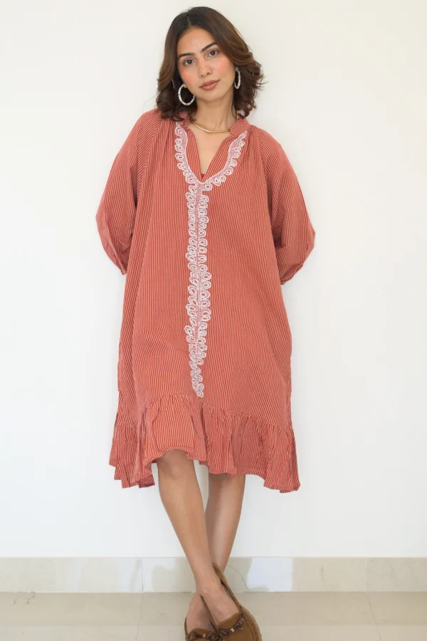 Sohrai Holiday Dress - Rust